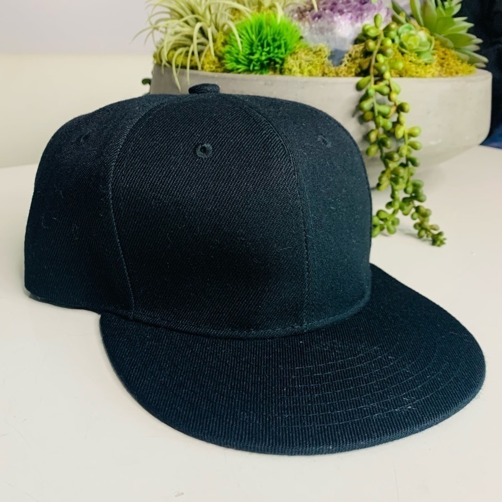 ChoKolids basics Classic Solid Black trucker hat … - image 2